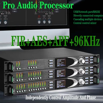 Professionaalne Digitaalne Heli Processor FIR AES-Out Kõlarite Juhtimise Süsteem, 2/3/4In 4/6/8Out 96K 32Bit DSP heli processador