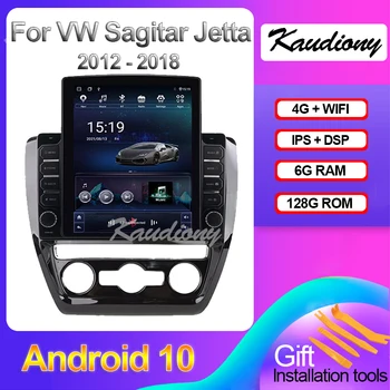 Kaudiony Tesla Stiilis Android 10.0 Jaoks VW Volkswagen Sagitar Jetta Bora Auto Raadio GPS Navigation Auto DVD Mängija 4G DSP 2011-2018