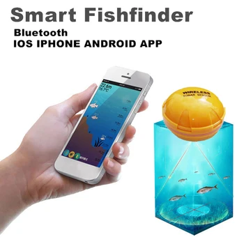 Veealuse Traadita Kala Leidja Telefoni Bluetooth Smart Visuaalne Sonar Mõõtmise Kala Püügi Vee Sügavust, Temperatuuri Kalaleidja