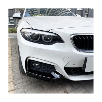 BMW 2 Seeria F22 F23 M Sport 2015-2019 MP esistange Lip Nurga Difuusor Splitter Spoiler Protector Läikiv Must