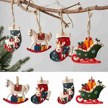 6tk Mini Piparkoogid Mees jõulukaunistused Kodus Kaunistused Snowman Christmas Tree Ripats Teenetemärgi Uus Aasta Decor