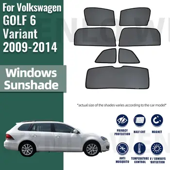 Volkswagen VW Golf 6 Variant Golf6 2009-2014 Magnet Auto Päikesevarju esiklaasi Raami Kardina Taga Akna Päikese Vari