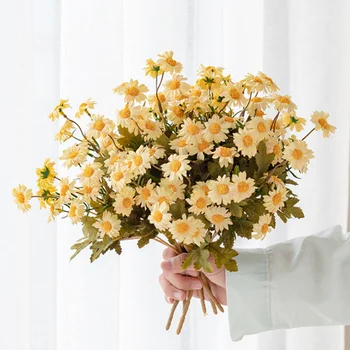 Sügisel Kunstlikku Lille Daisy DIY Decor Pulmakleidid elutuba Kimp Chrysanthemum Lill Sünnipäeva Korraldus Tabel Kodu