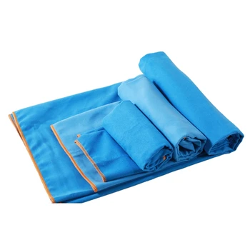 3 Suurus Pakk Kaasaskantav Microfiber Reisi Rätikud Kott, Kiiresti Kuivav Rätik Komplekt Solid Color Kahepoolne Samet Sport Rätik
