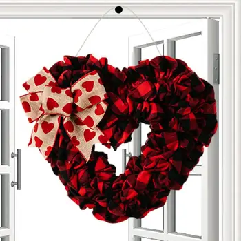 Sõbrapäeva Pärg Romantiline Südame Kuju Vanik Pärjad Valentine Teenetemärkide Riie Vibu & Pärg Märk Seina-Aken