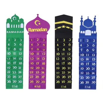 Tunda Ramadaani Eid Mubarak Seina Riputamise Nummerdatud Taimer Kalender 30 Ruumid Kodu
