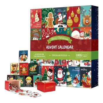 Jõulud Countdown Loominguline Romaan Jõulud Kodu Kaunistamiseks Tavaline Puzzle Jõulud Lapsed Täiskasvanud Elu-Toaline Korter