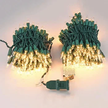 25 Jalga 100 LED Selge Jõulud String Lamp Mini Haldjas Kerge Väljas Roheline Traat Terrass Puhkus Pool Decor