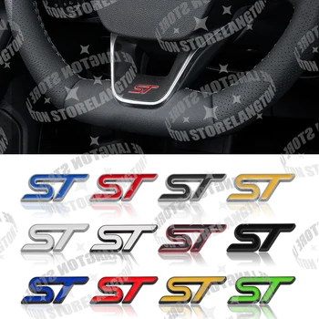 1TK Metallist ST Embleemi Ford Mondeo Tähelepanu Kuga Fiesta, Puma Serv S-MAX C-MAX, S Line 3D Kleebised Auto Rooli Decal Logo