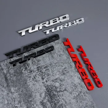 1tk Car Styling, Muudetud Universaalne Tarvikud 3D Tsingi Sulam, Metall-Kiri TURBO Style Keha Trimmi Pääsme Kleebis Decal Logo