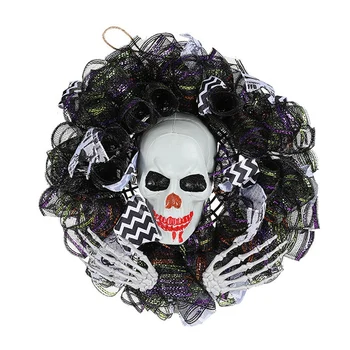 1 TK Halloween Kolju Pärg Ukse Rippuvad Ghost Festival Kloun Mask Plastikust+Kangast Teenetemärgi Rekvisiidid