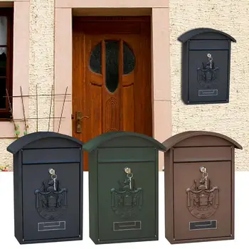Metallist Seina Postkasti Suure Mahutavusega Postkasti Ilmastikukindel Seinale Paigaldatud Turvalisuse Postbox Postkasti Võti Lock Drop Box Kodu