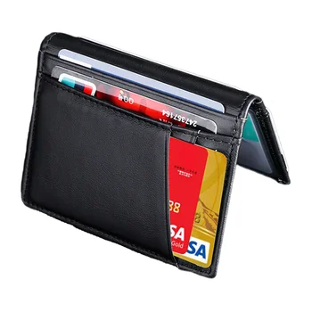 Pehme Ehtne Nahk Mini Krediitkaardi Omanik Õhuke Naiste, Meeste Lühike Taskud Väike Rahakott Mees Rfid-Pass, Id-Kaart Juhul Katta