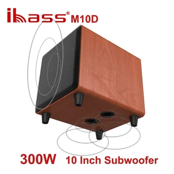 IBASS M10D 10-tolline Puidust Aktiivne Subwoofer Kõlar Suure Võimsusega 300W Võimas Subwoofer Võimas Raske Bass Multimeedia Muusika Cente