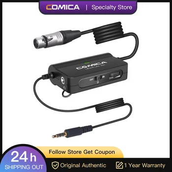 Comica LinkFlex AD1 XLR-3,5 mm Audio Adapter Heli-Preamplifier Audio Adapter moodul Kaamera Nikon Sony Nutitelefoni Android ja IOS