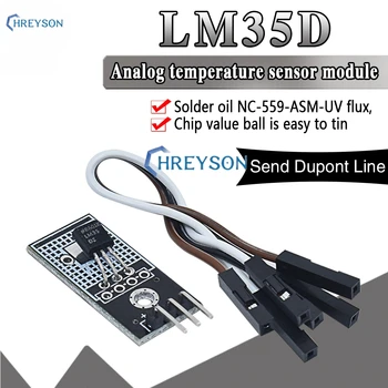 SM 4V-30V LM35D LM35DZ Digitaalne Temperatuuri Andur Lineaarne Moodul LM35 Smart auto arduino