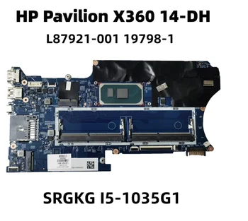 HP Pavilion X360 14-DH Sülearvuti Emaplaadi Koos i5-1035G1 CPU DDR4 19798-1 L87921-601 L87921-001