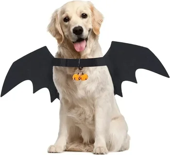 Koer Kostüümid Halloween Kass Riided Pet Riided Pvt Tiivad Bell Stiilis Koer Jõulud Riided Koera Kampsun Suured Koerad