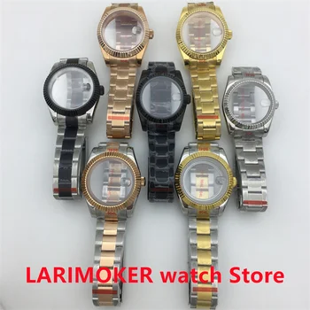 36mm/40mm steriilne watch juhul safiir klaas Oyster rihm sobib NH34 NH35 NH36 ETA2824 2836 Miyota8215 PT5000 DG2813 3804 liikumine