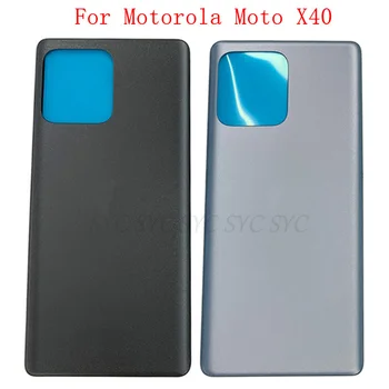 Originaal Aku Kaane Taga Uks Juhul Eluaseme Motorola Moto X40 tagakaane Logo Parandus Osad