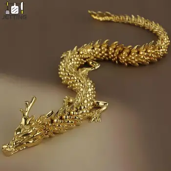 3D Dragon Kuju, Ornament, Liikuv Keha Liigesed näitusesaal Arenenud Teenetemärgi Zodiac Loomade Messing Käsitöö Kogumine