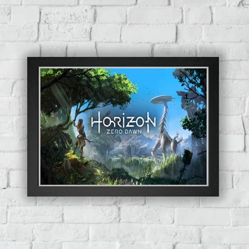 Horizon Null Dawn Video Mängu Canvas Poster Kodus Seina Maali Kaunistamine (Raamita)