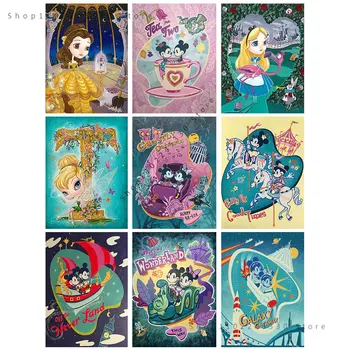Disney Koomiks, Anime, On Miki Hiir Iseloomu Seeria Lõuendile Maali Seina Art Plakat Elutuba Decor Prindi Kodu Kaunistamiseks