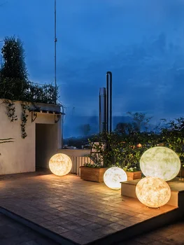 Muru Lamp Väljas Veekindel Garden Villa Hoovis Kuu-Light Kaasaegne Minimalistlik 2021 Uus Väljas Laetav Valgust Täiskuu Valgus