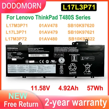 Uus L17L3P71 Sülearvuti Aku Lenovo ThinkPad T480S Seeria L17M3P71 L17M3P72 01AV478 01AV479 01AV480 SB10K97620 SB10K97621