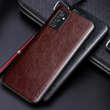 Luksus PU leather Case for Samsung galaxy M52 5G koos Äri solid color design telefoni kate Samsung galaxy m52 puhul coque