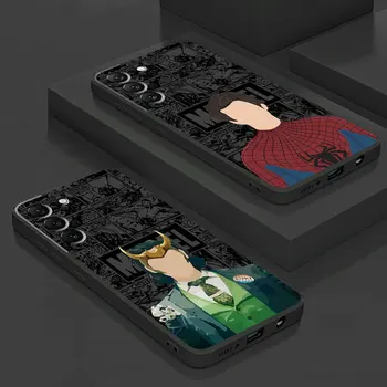 Bumper Case for Samsung Galaxy S22 Pluss S23 S9 S10 S10e S8 S7 S21 Ultra 5G S20 FE S8Plus Marvel Spider Man Loki Silikoonist Kate