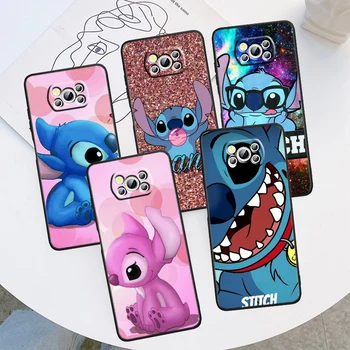 Disney Stitch Cute Cartoon Telefoni Puhul Xiaomi Mi Poco X5 X4 X3 M5 M5S M4 M3 F5 F4 F3 F2 C40 Pro GT NFC 5G Must Kate