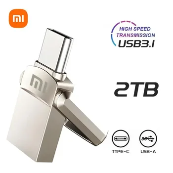Xiaomi USB Flash Drive 2TB 128GB 32GB OTG Metallist USB-3.1 Pen Drive 64GB C-Tüüpi Suur Kiirus Pendrive Mini Flash Drive mälupulk