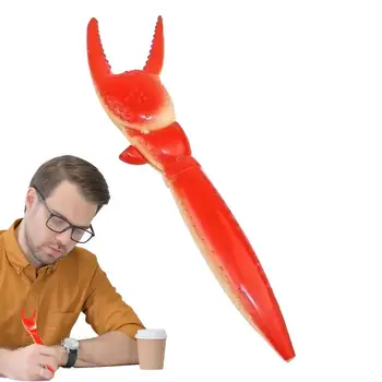Naljakas Crab Claw Pen Valides Tööriista Kirjutamise Pliiatsid Aastal Crab Claw Kujuga Laud Decor Lahe Kirjatarvete Musta Tindiga Kooli Lapsed Täiskasvanud