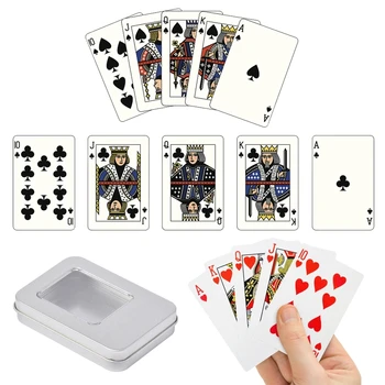 Metallist Gaming Card Box Mängib Kaardi Konteineri Ladustamise eest Juhul Pakkimine Poker Kasti mängukaardid Lahter Tühjaks Candy Ladustamine