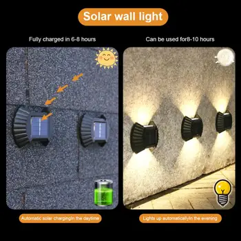 Smart Solar LED Väljas Valgust Veekindel Aed Decor Lambid Rõdu Hoovis Wall Street Valguse Aed Väljas Päikese Lamp