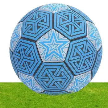 Holographics Peegeldav Soccer Ball Standard: 5 Koolitust Konkurentsi Palli Täiskasvanutele Non-slip Vastupidav Helendav Jalgpall