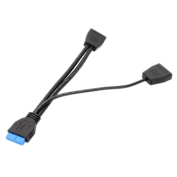 Emaplaadi USB-Splitter Internal USB Hub 19 Pin USB 1 2 Splitter Kaabel Dropship