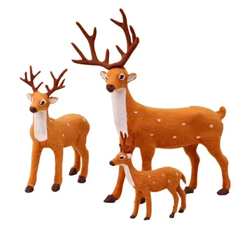 1tk Hot Müük Simulatsiooni Jõulud Deer Jõulud Põder Palus Põhjapõdrad Jõulud Teenetemärgi Haldjas Aias Miniatuuri Rekvisiidid