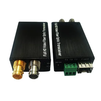 Mini Converter 3G-SDI Video Fiber Converter Video fiiberoptiliste Transceiver with Reverse RS485 SMF 20KM