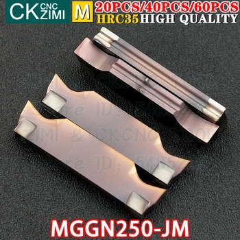 MGGN250-JM LF6018 MGGN 250 JM LF6018 2,5 mm Karbiid Sisesta Lõikamine, okste Lisab vahend CNC Metall treipingi Vahend Roostevabast Terasest