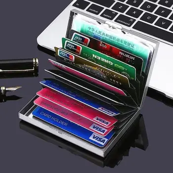 Krediitkaardi Juhul Roostevabast Terasest Metallist Antimagnetic Orel Kaardi Omanikule 10 Kaardi pesa visiitkaardi Hoidja RFID-Kaardi Hoidik