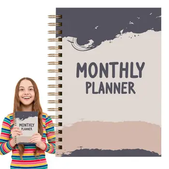 Planeerimise Kalender Raamat 2024 Kaasaskantav Planeerija Spiraal Seotud Sujuv Kirjutamine Planeerimise Kalender Raamat, Kus On Piisavalt Tühja Ala